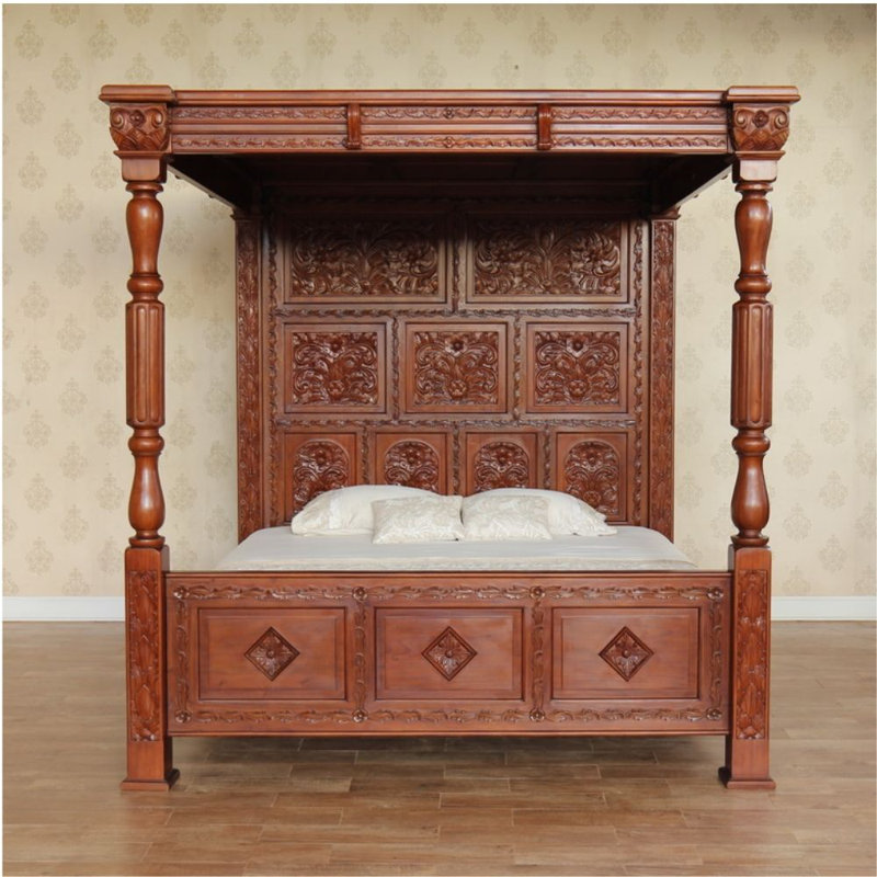 Astoria Grand Four Poster Bed Wayfair.co.uk